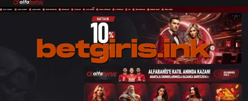 Alfabahis ana sayfa görünümü