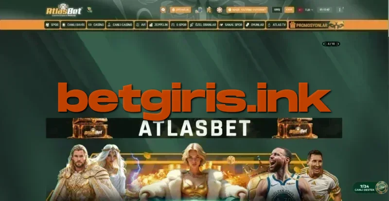 Atlasbet ana sayfa görünümü