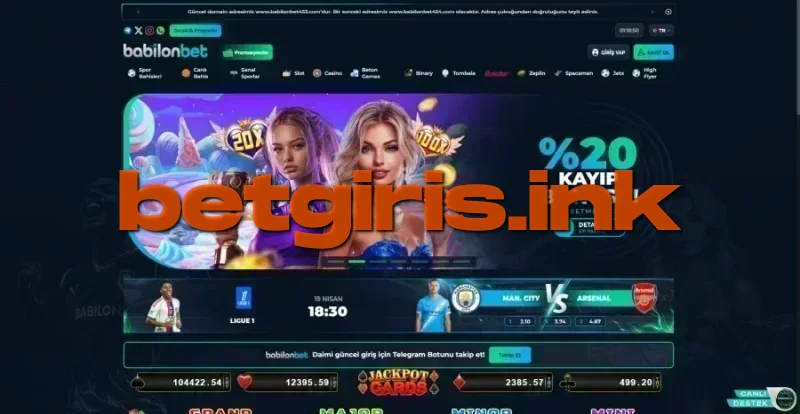 Babilonbet ana sayfa görünümü