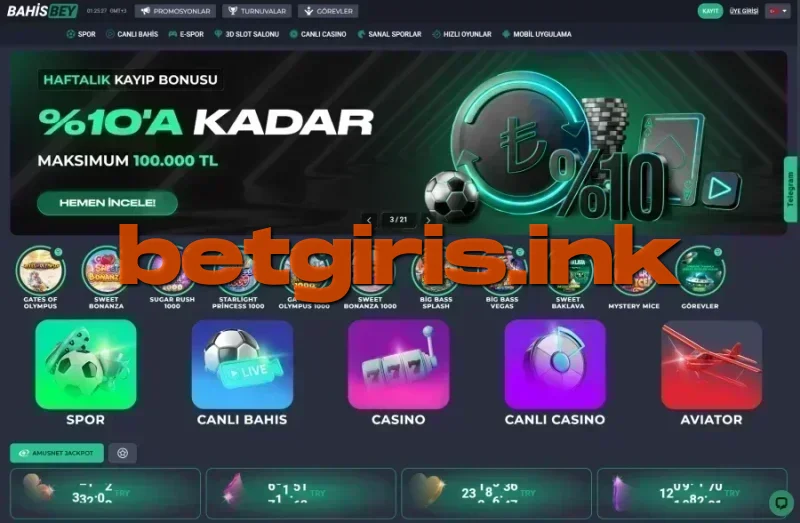 Bahisbey ana sayfa görünümü