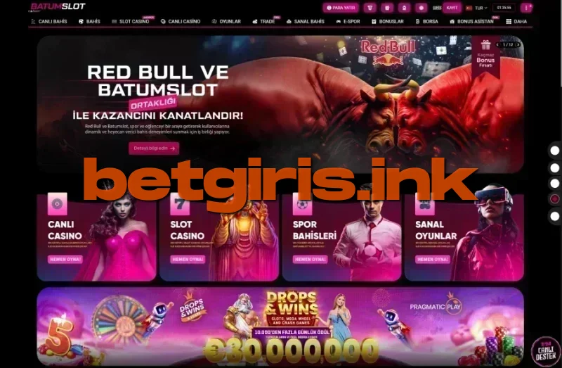 Batumslot ana sayfa görünümü