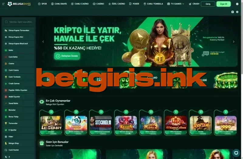Belugabahis ana sayfa görünümü