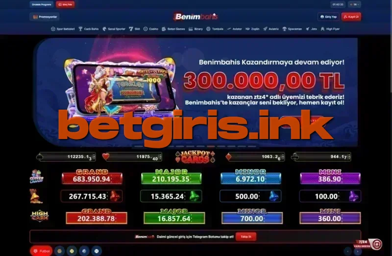BenimBahis ana sayfa görünümü