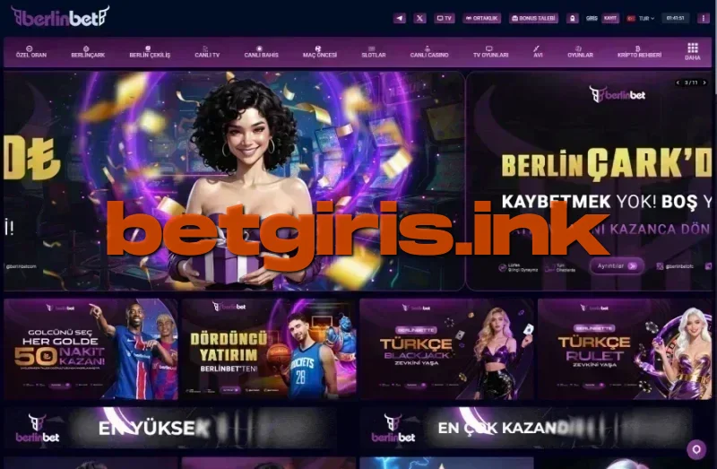 Berlinbet ana sayfa görünümü