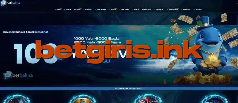 Betbalina ana sayfa görünümü