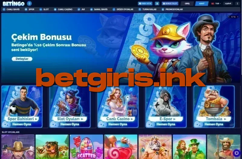 Betingo ana sayfa görünümü