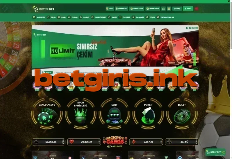 Betofbet ana sayfa görünümü