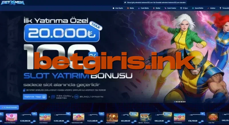 Betxmen ana sayfa görünümü