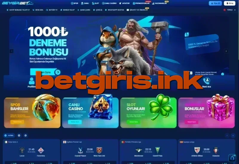 Beygirbet ana sayfa görünümü