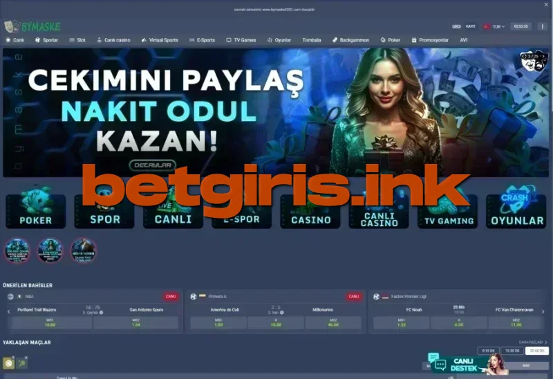 Bymaske ana sayfa görünümü