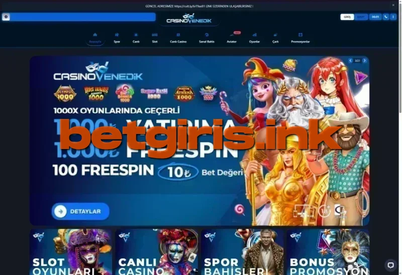 Casino Venedik ana sayfa görünümü