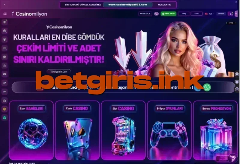 CasinoMilyon ana sayfa görünümü