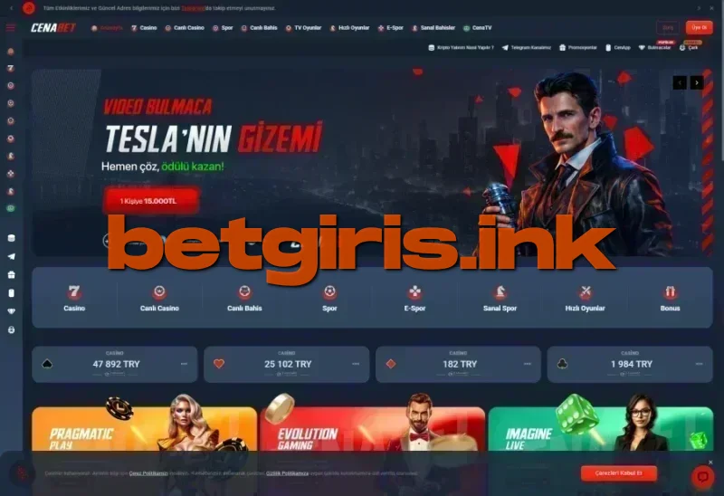 Cenabet ana sayfa görünümü