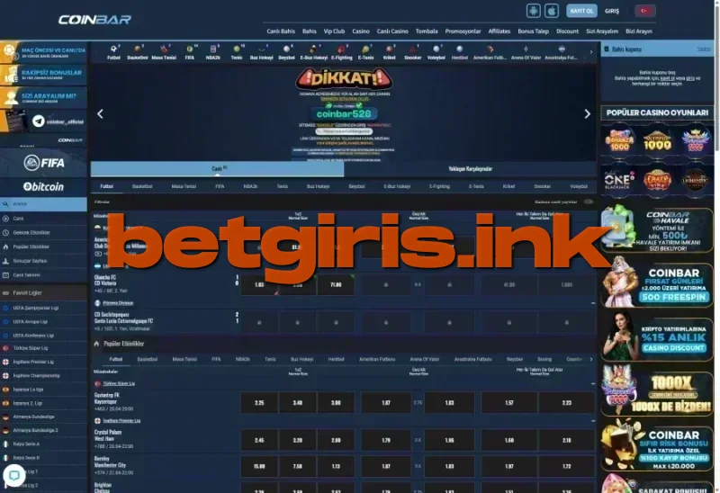 Coinbar ana sayfa görünümü