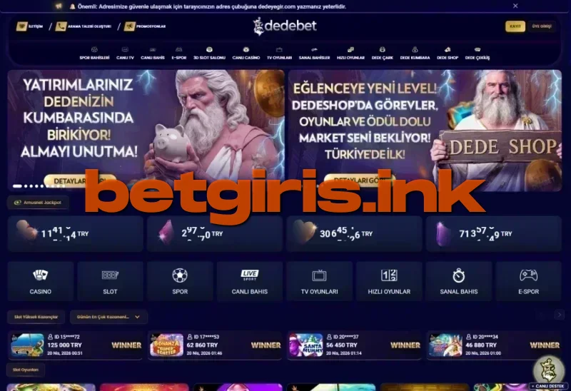 Dedebet ana sayfa görünümü
