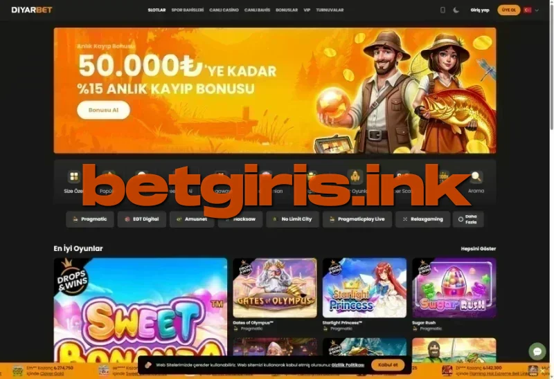 Diyarbet ana sayfa görünümü