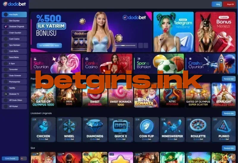 Dodobet ana sayfa görünümü