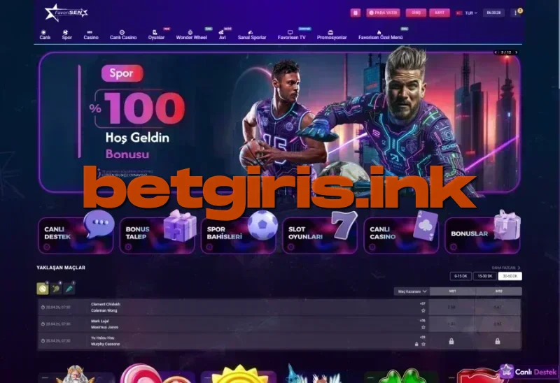 Favorisen ana sayfa görünümü