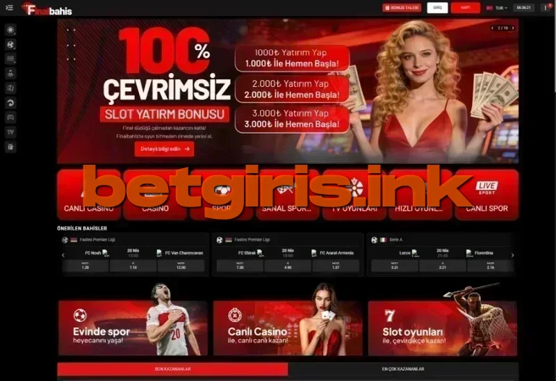 Finalbahis ana sayfa görünümü
