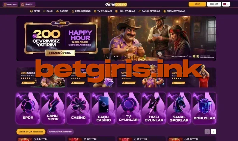 Girne Casino ana sayfa görünümü