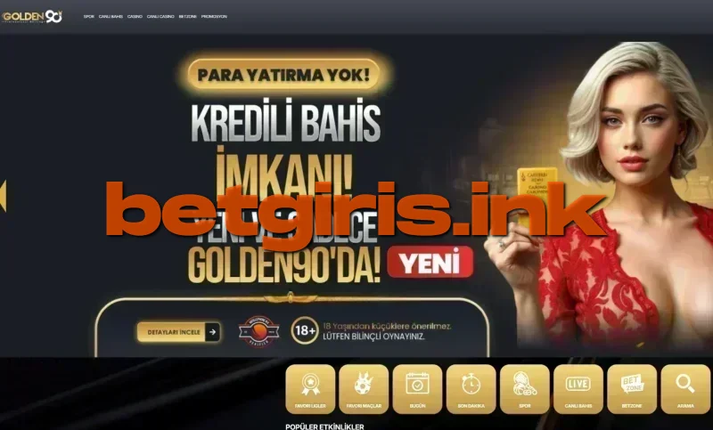 Golden90 ana sayfa görünümü