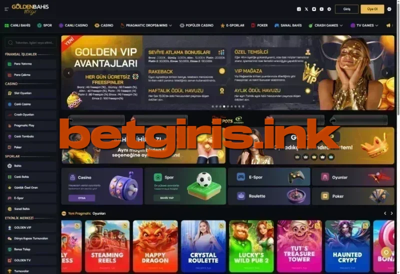 Goldenbahis ana sayfa görünümü