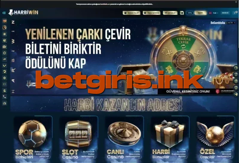 Harbiwin ana sayfa görünümü