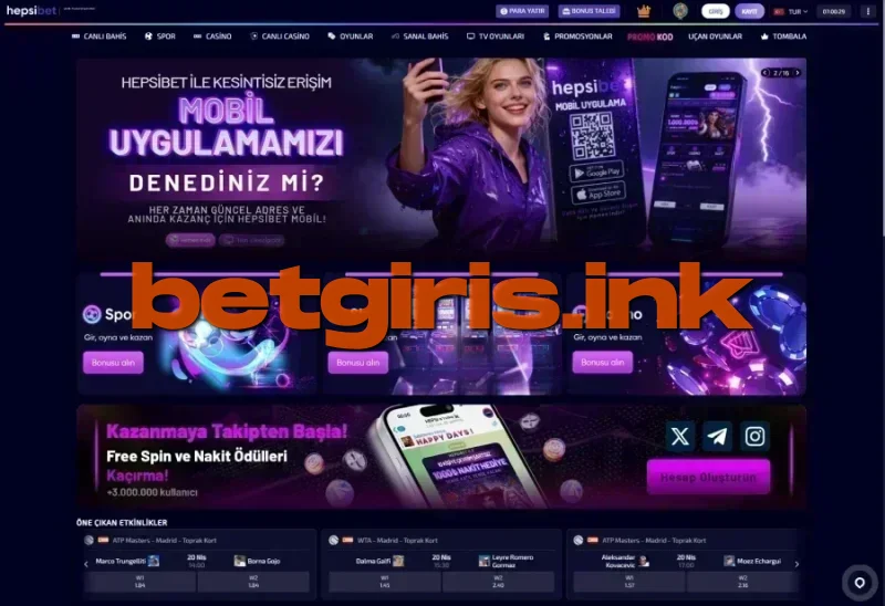 Hepsibet ana sayfa görünümü