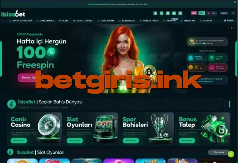 İbizabet ana sayfa görünümü