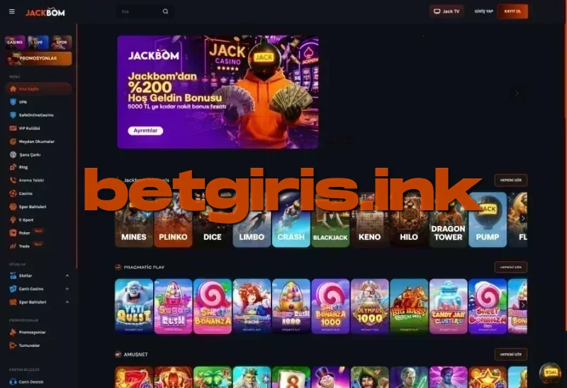Jackbom ana sayfa görünümü