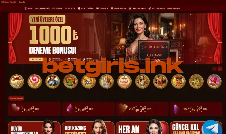 Leogrand Bet ana sayfa görünümü