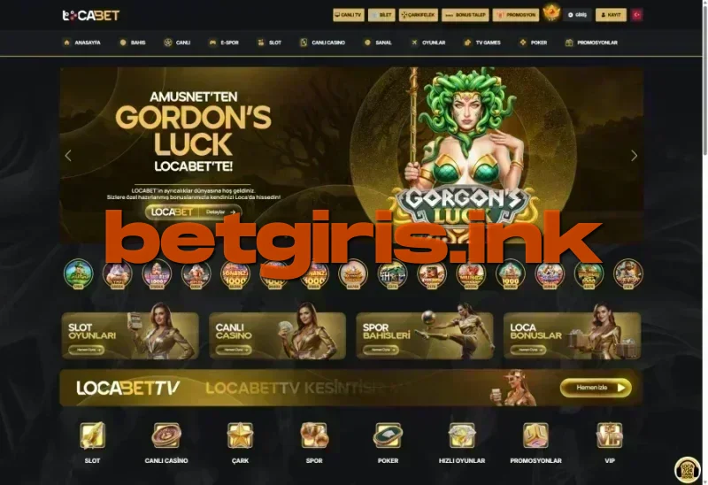 Locabet ana sayfa görünümü