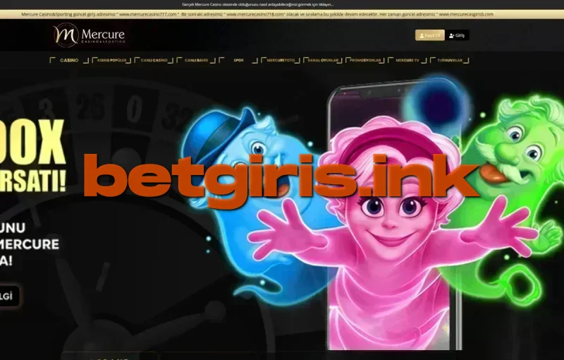 Mercure Casino ana sayfa görünümü