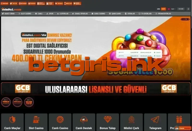 Mislici ana sayfa görünümü