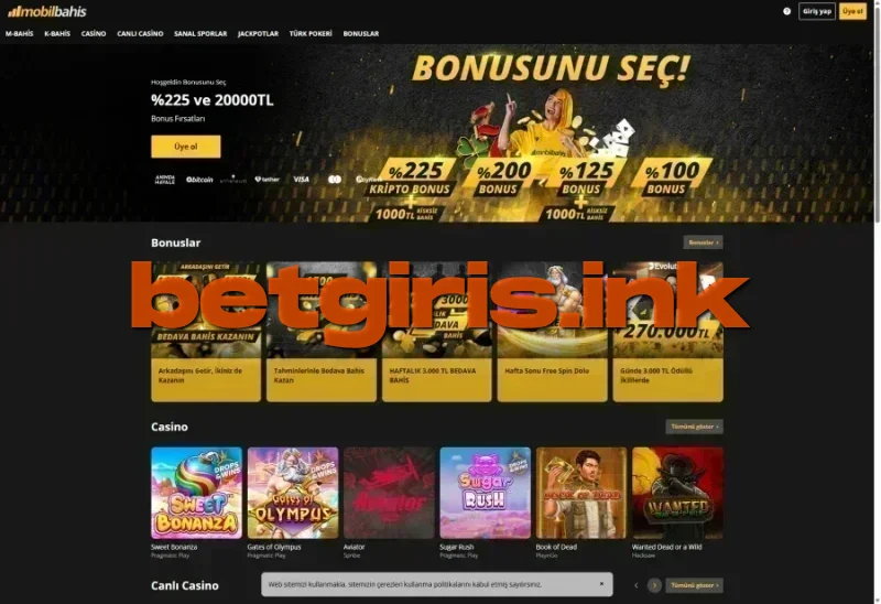 Mobilbahis ana sayfa görünümü