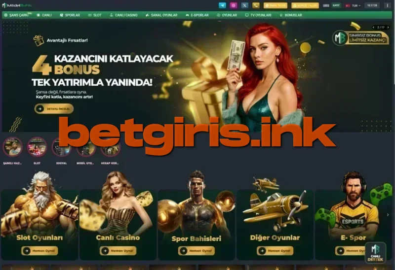 Modelbahis ana sayfa görünümü