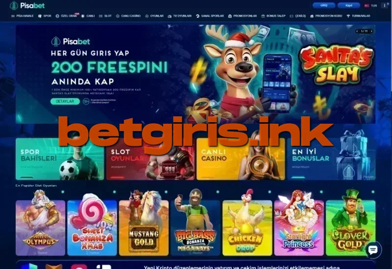 Pisabet ana sayfa görünümü