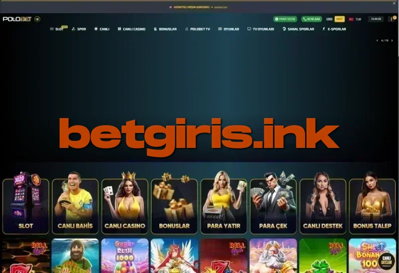 Polobet ana sayfa görünümü