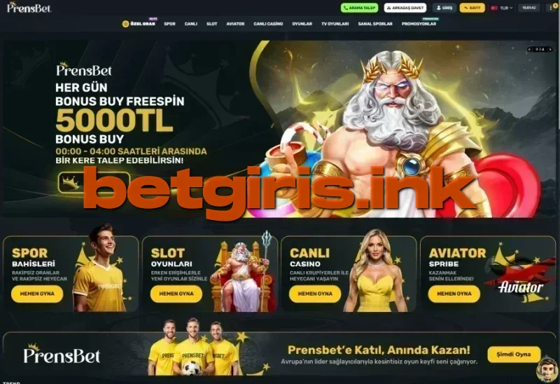 Prensbet ana sayfa görünümü