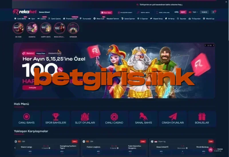 Rekabet ana sayfa görünümü