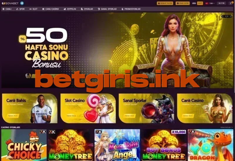 Sovabet ana sayfa görünümü