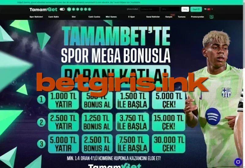 Tamambet ana sayfa görünümü