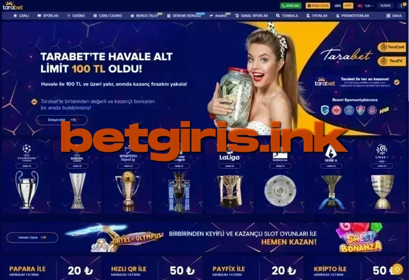 Tarabet ana sayfa görünümü