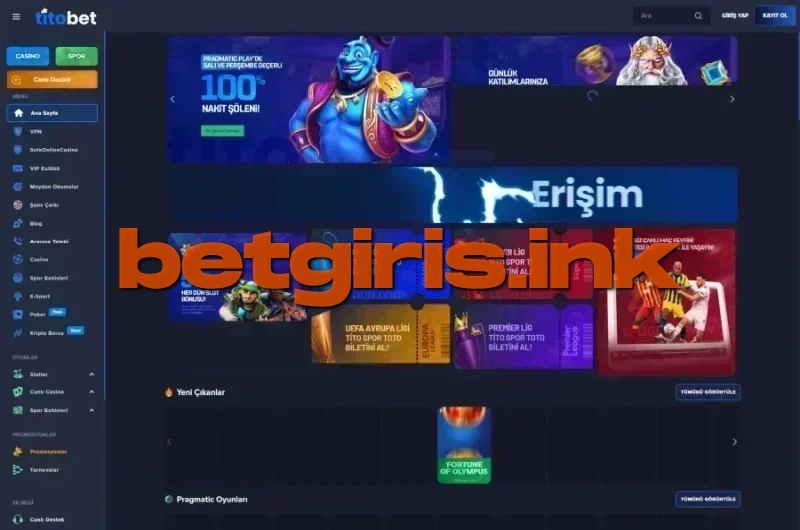 Titobet ana sayfa görünümü