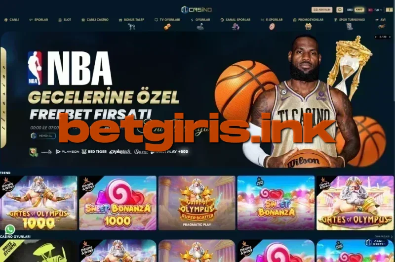 TLCasino ana sayfa görünümü