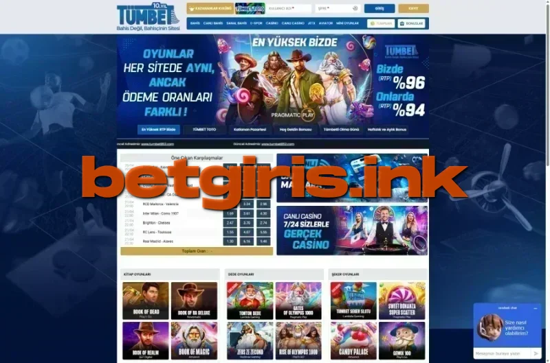 Tümbet ana sayfa görünümü
