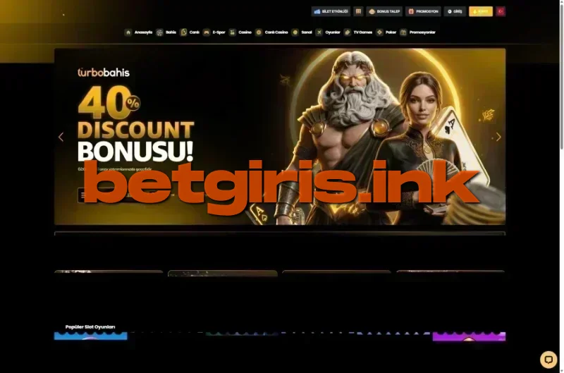 Turbobahis ana sayfa görünümü