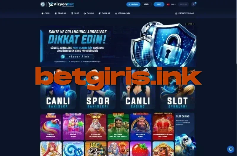 Vizyonbet ana sayfa görünümü