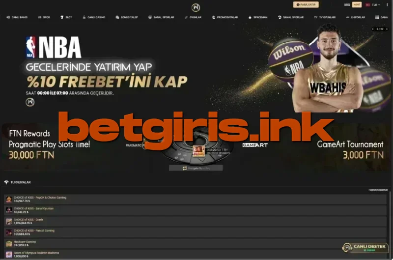 WBahis ana sayfa görünümü