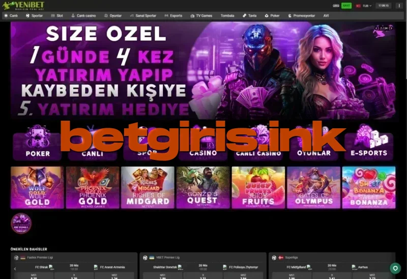 Yenibet ana sayfa görünümü